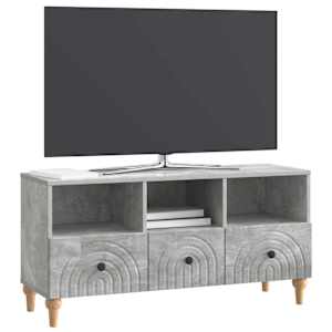 Televizní skříň Betonově Šedá 102 x 34,5 x 50 cm - obrázek 3