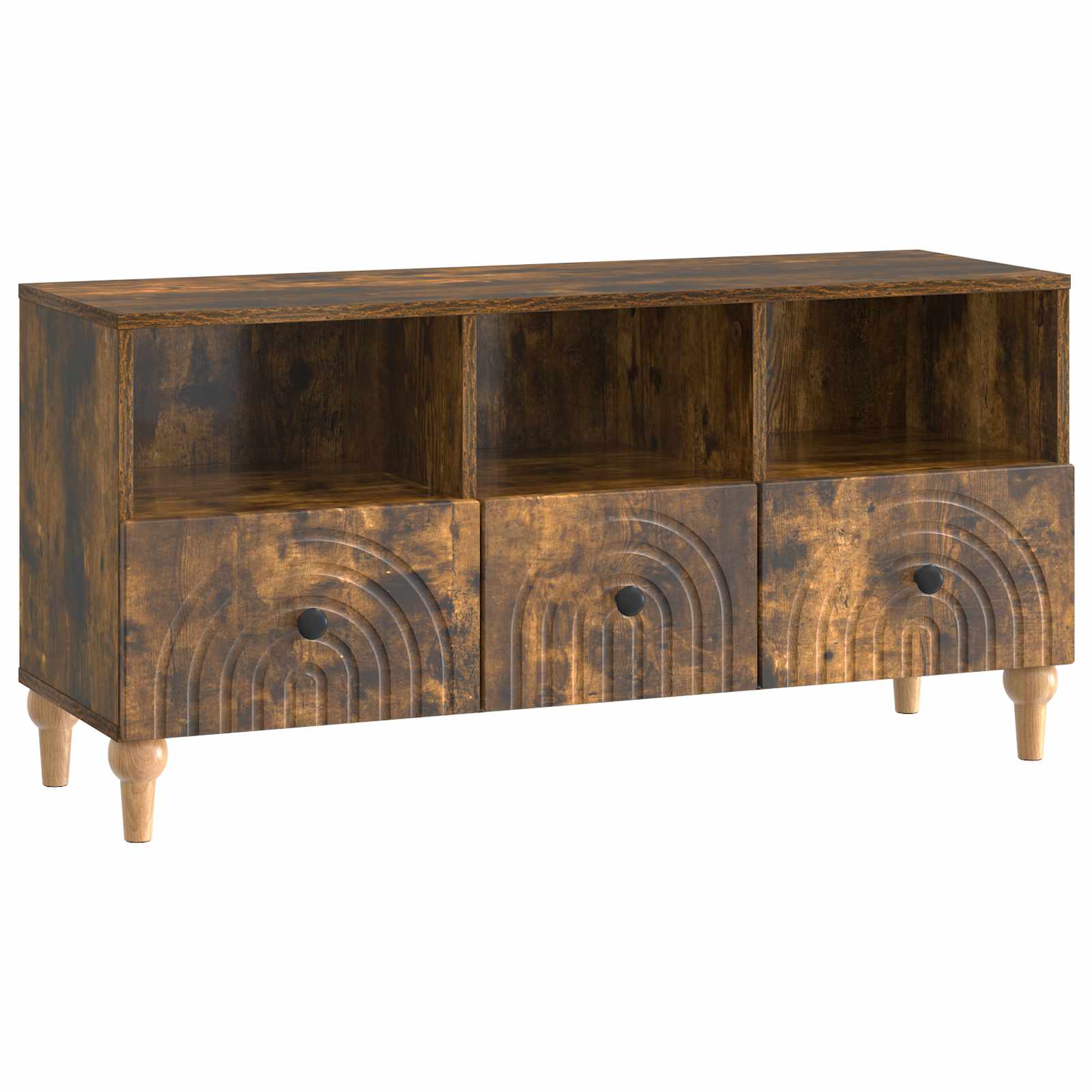 TV-kaappi Savustettu Tammi 102 x 34,5 x 50 cm Käsitelty puu
