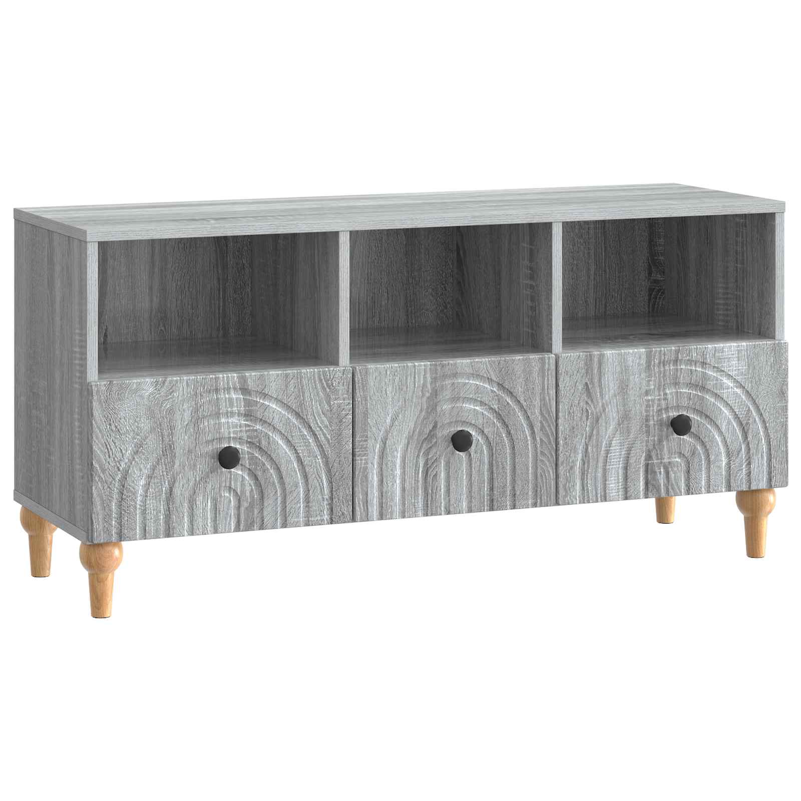 vidaXL Cabinet TV Sonoma gri 102 x 34,5 x 50 cm Lemn prelucrat