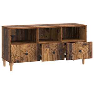 Televizní skříň Staré dřevo 102 x 34,5 x 50 cm Dřevěný materiál - obrázek 5