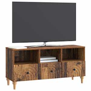Televizní skříň Staré dřevo 102 x 34,5 x 50 cm Dřevěný materiál - obrázek 3