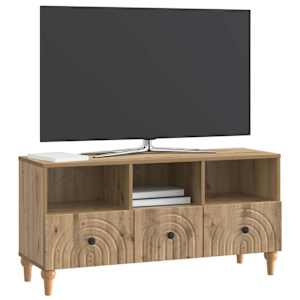 Televizní skříň 102 x 34,5 x 50 cm Řemeslný Dub - obrázek 3