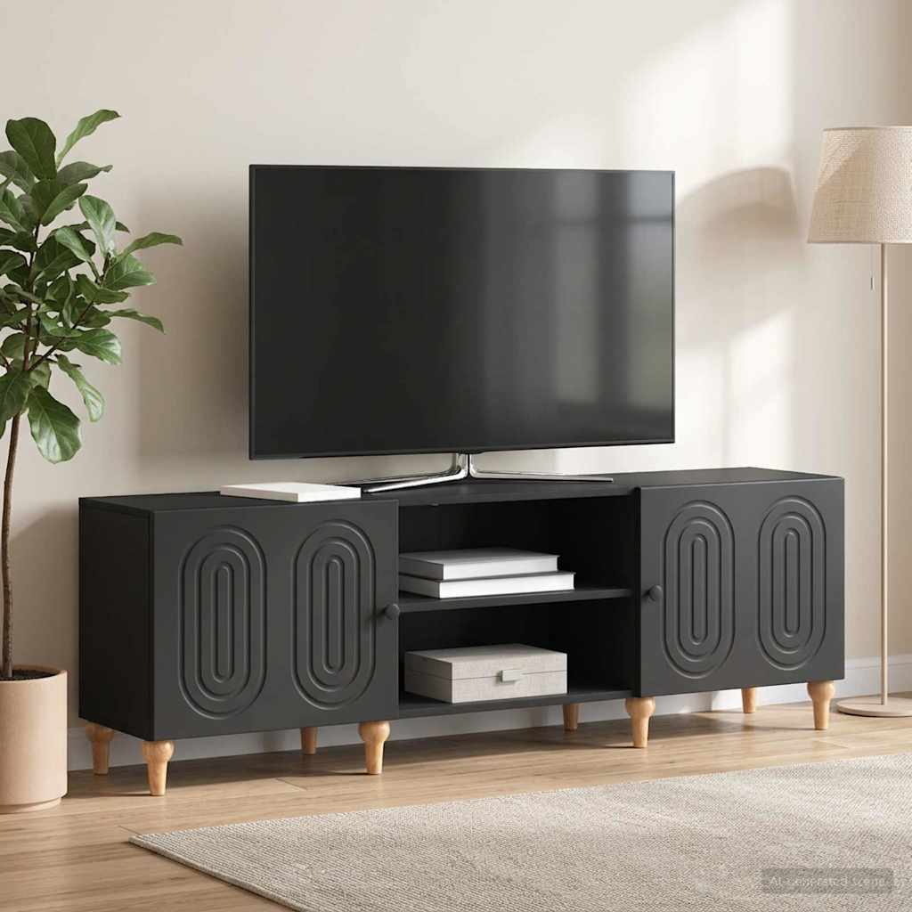 TV-kaappi Musta 150 x 31 x 50 cm Tekninen puu