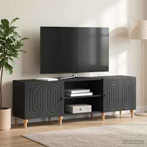 TV omarica Črna 150 x 31 x 50 cm Inženirski les