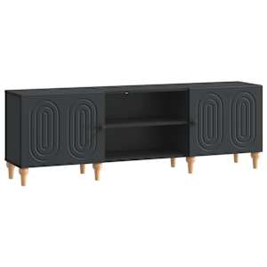 TV omarica Črna 150 x 31 x 50 cm Inženirski les