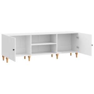 Televizní skříň Bílá s vysokým leskem 150 x 31 x 50 cm - obrázek 5