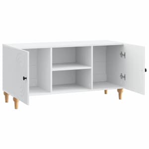 Televizní skříň Bílá 102 x 34,5 x 50 cm Kompozitní dřevo - obrázek 5