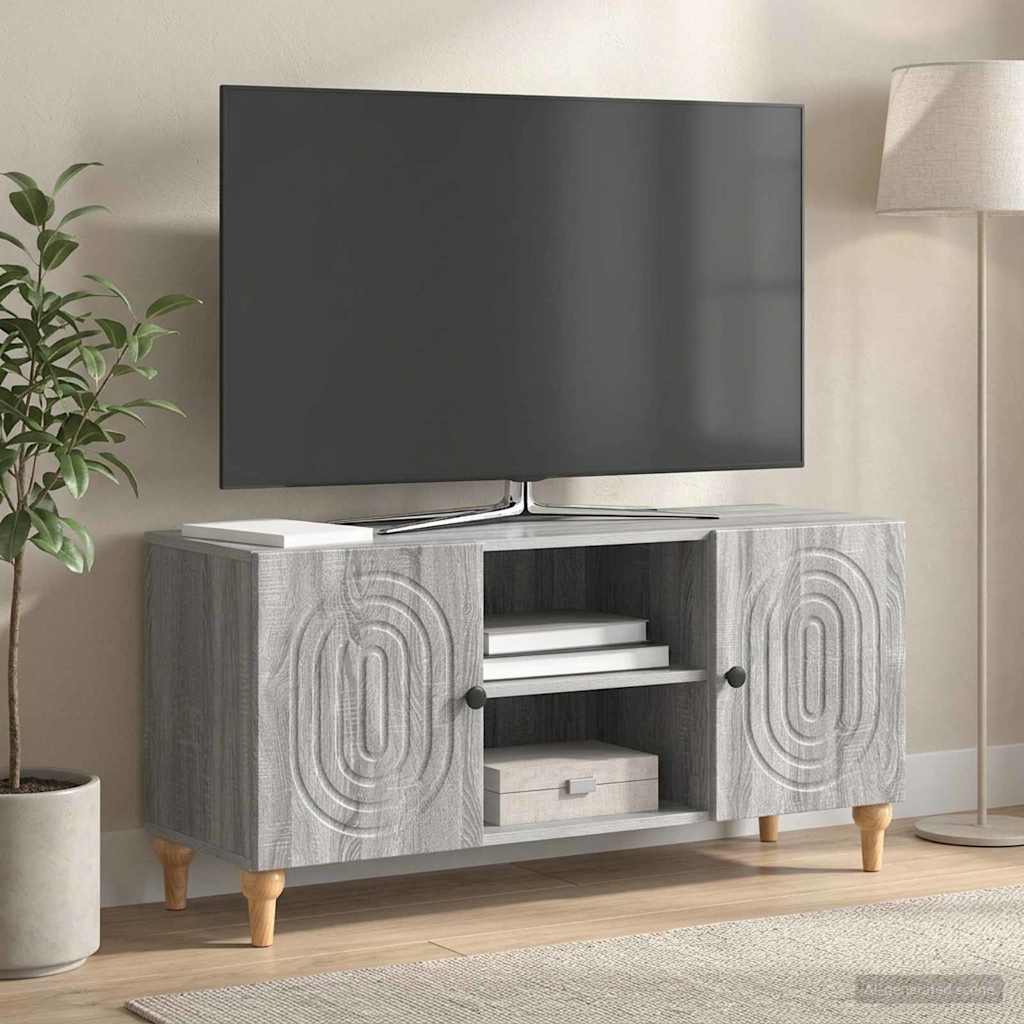 vidaXL Cabinet TV Sonoma gri 102 x 34,5 x 50 cm Lemn prelucrat