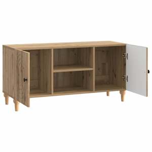 Televizní skříň 102 x 34,5 x 50 cm Dub artisan Kompozitní dřevo - obrázek 5