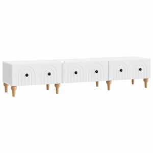 TV omarica s predalom Bela 147 x 34,5 x 30 cm Inženirski les