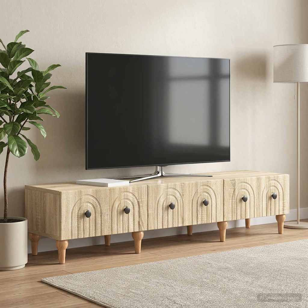 vidaXL Cabinet TV Stejar Sonoma 147 x 34,5 x 30 cm Lemn prelucrat