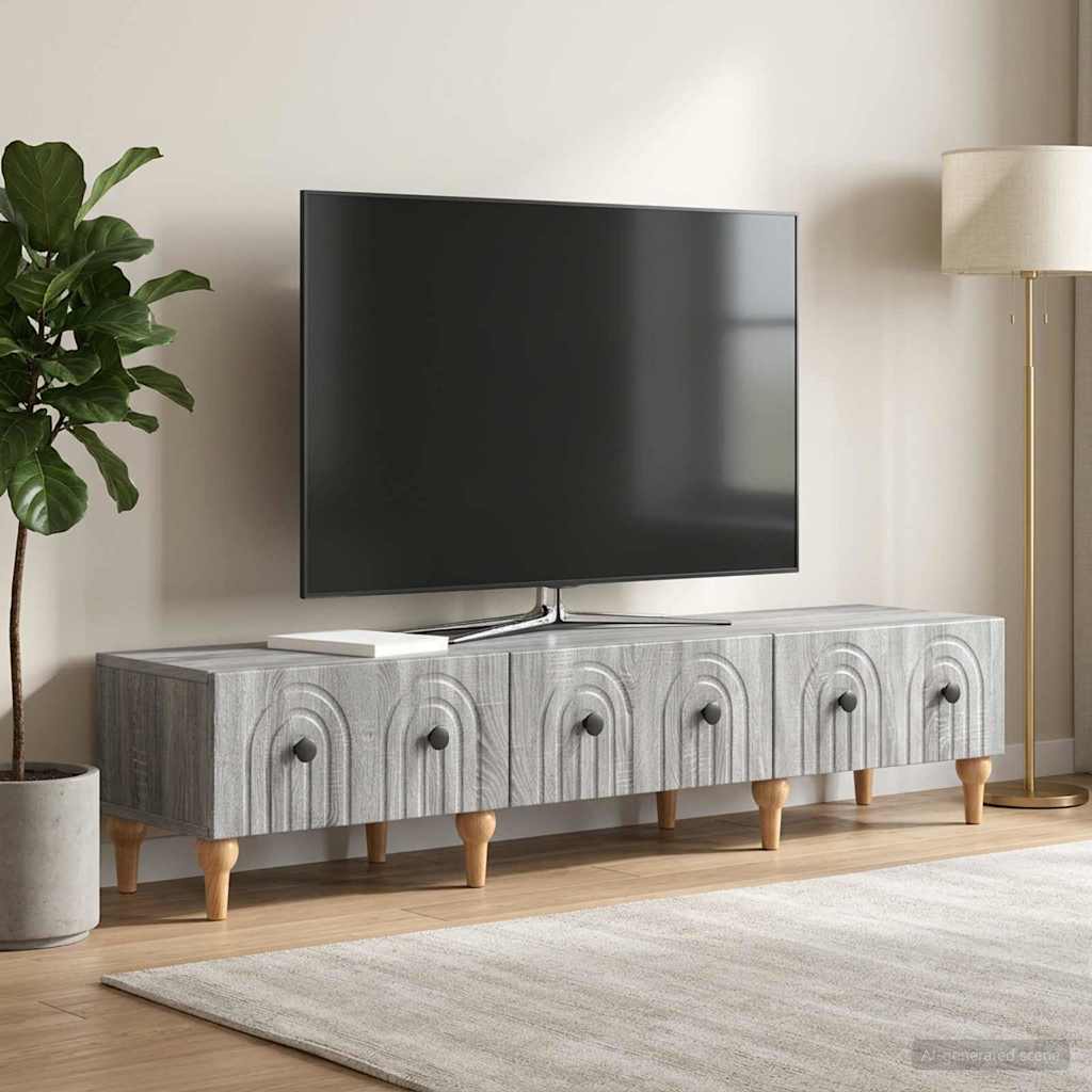 TV-kaappi Harmaa sonoma 147 x 34,5 x 30 cm Tekninen puu