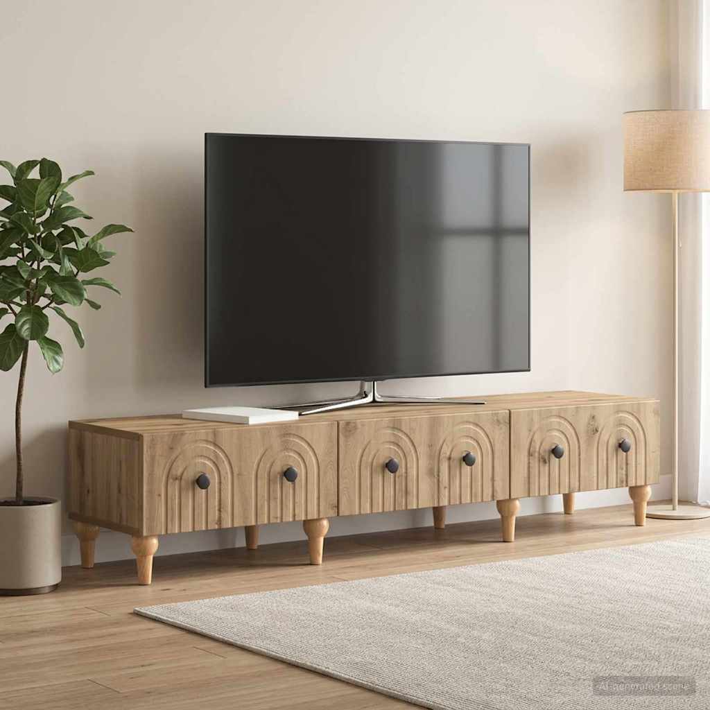 Telerikapp sahtliga Artisan tamm 147 x 34,5 x 30 cm Tehispuit