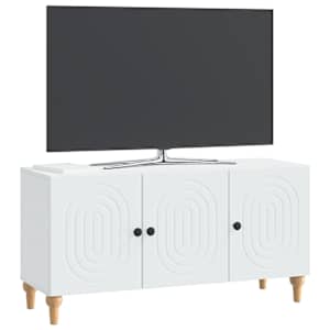 Televizní skříň Bílá 99 x 34,5 x 50 cm Kompozitní dřevo - obrázek 2