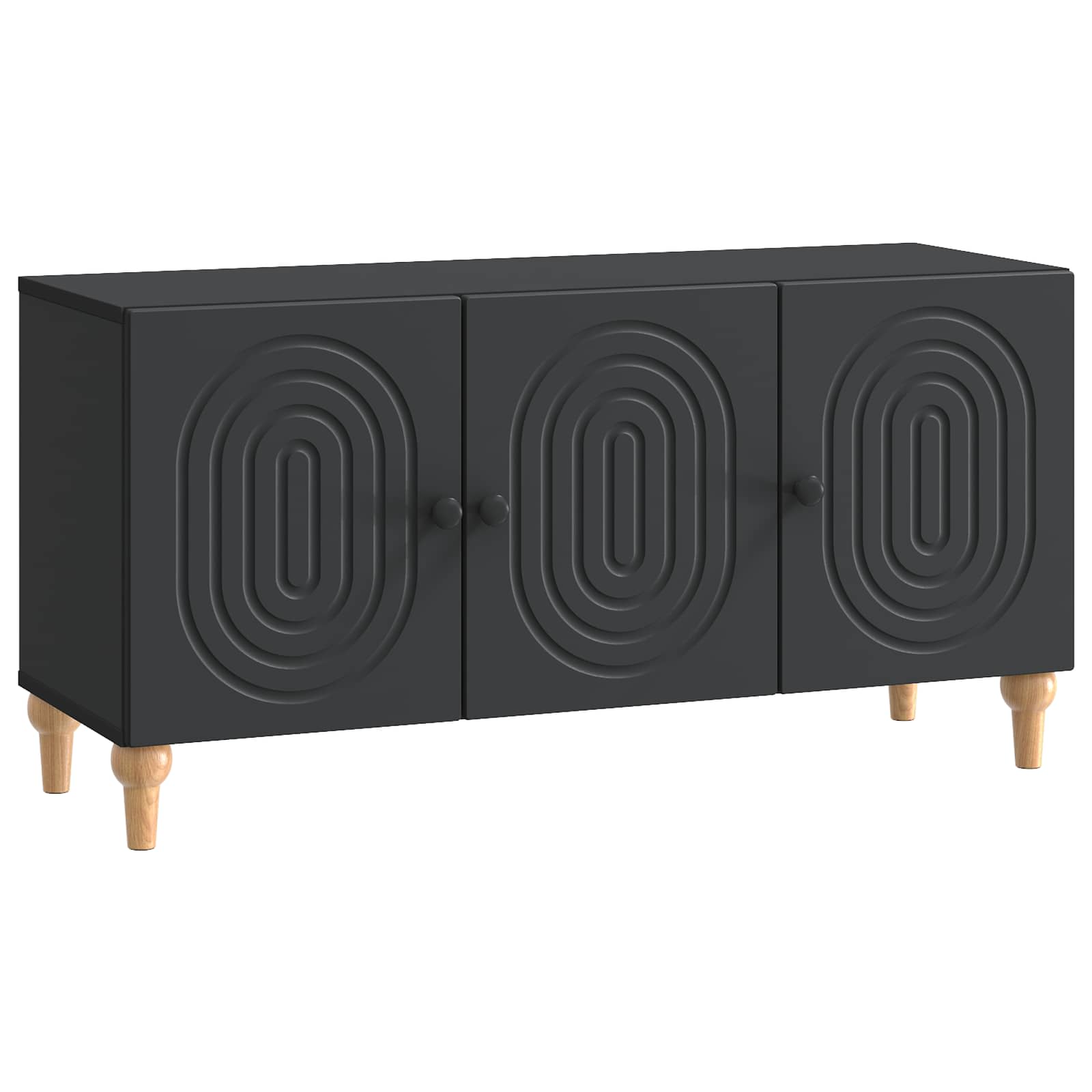 vidaXL Cabinet TV Negru 99 x 34,5 x 50 cm Lemn prelucrat