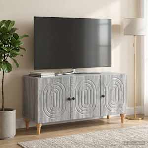 TV omarica Siva Sonoma 99 x 34,5 x 50 cm Inženirski les