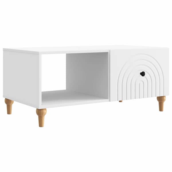 vidaXL Kohvilaud Valge 90 x 50 x 40 cm Tehispuit