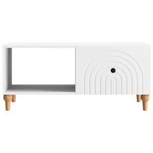 Konferenční stolek Bílá 90 x 50 x 40 cm Kompozitní dřevo - obrázek 5