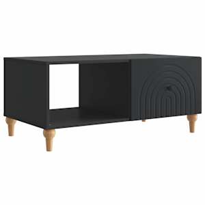 vidaXL Kohvilaud Must 90 x 50 x 40 cm Tehispuit