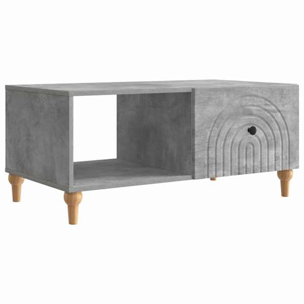 vidaXL Kohvilaud Betoonhall 90 x 50 x 40 cm Tehispuit