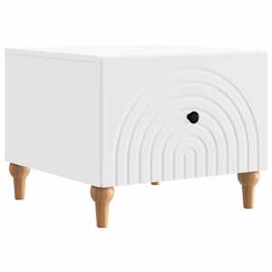 vidaXL Kohvilaud sahtliga Valge 49 x 50 x 40 cm Tehispuit