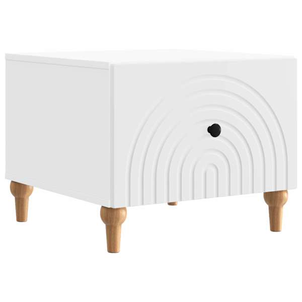 vidaXL Kohvilaud sahtliga Valge 49 x 50 x 40 cm Tehispuit