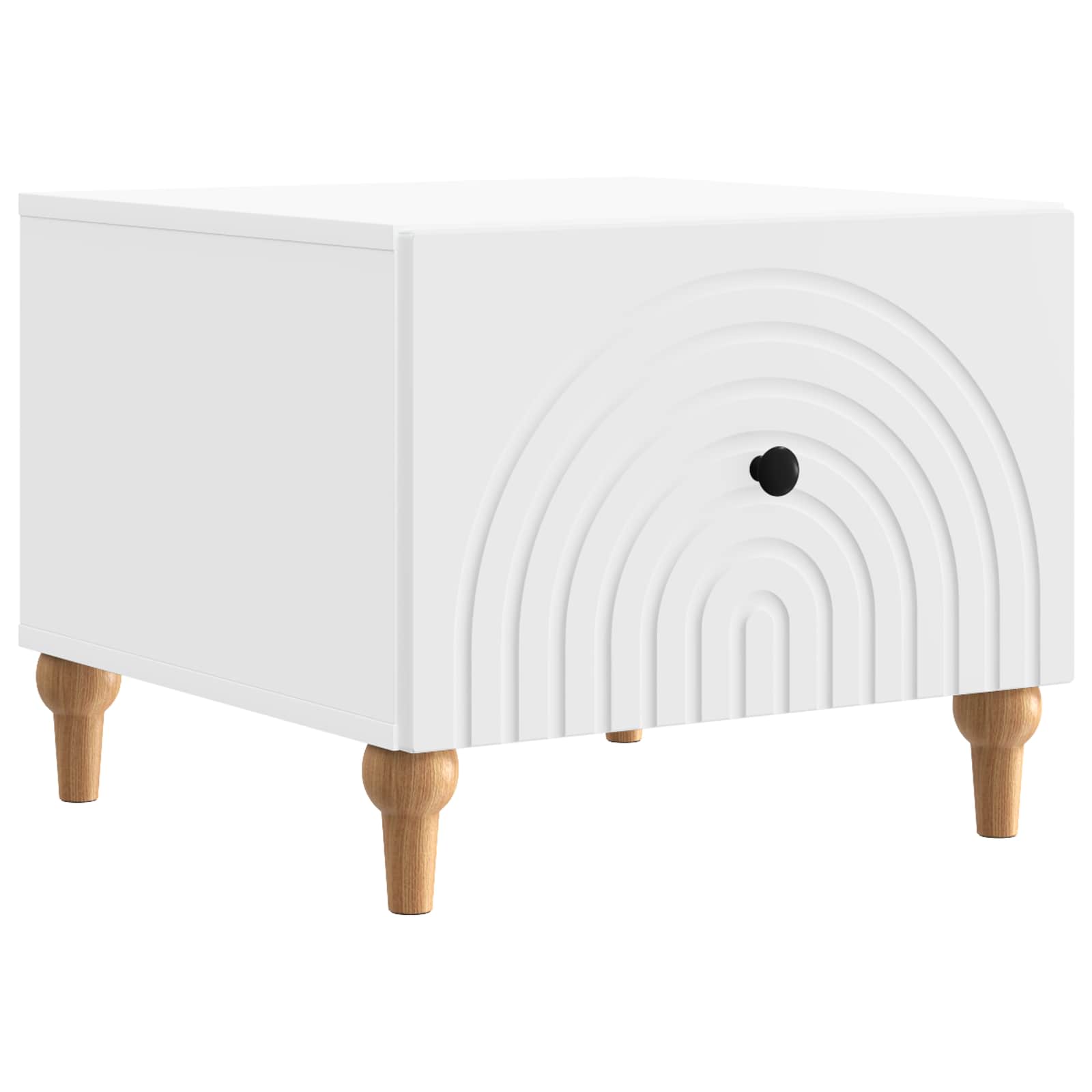 vidaXL Masă de cafea cu sertar Alb 49 x 50 x 40 cm Lemn prelucrat