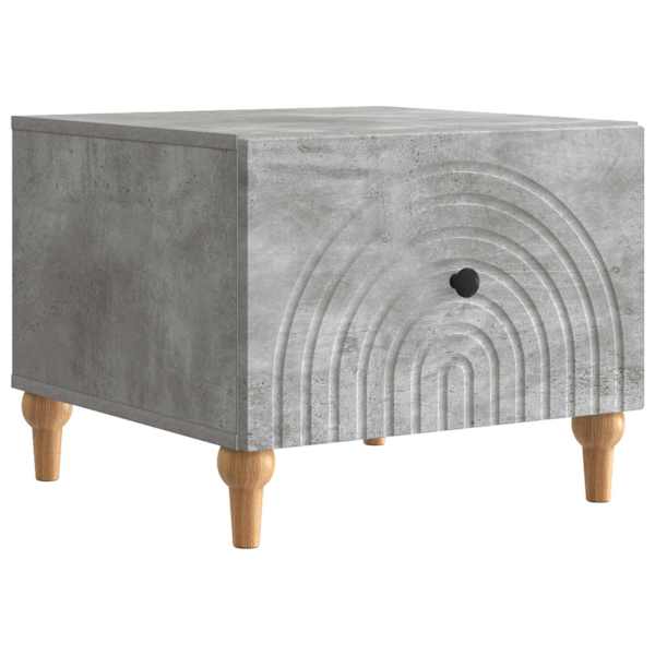 vidaXL Kohvilaud sahtliga Betoonhall 49 x 50 x 40 cm Tehispuit