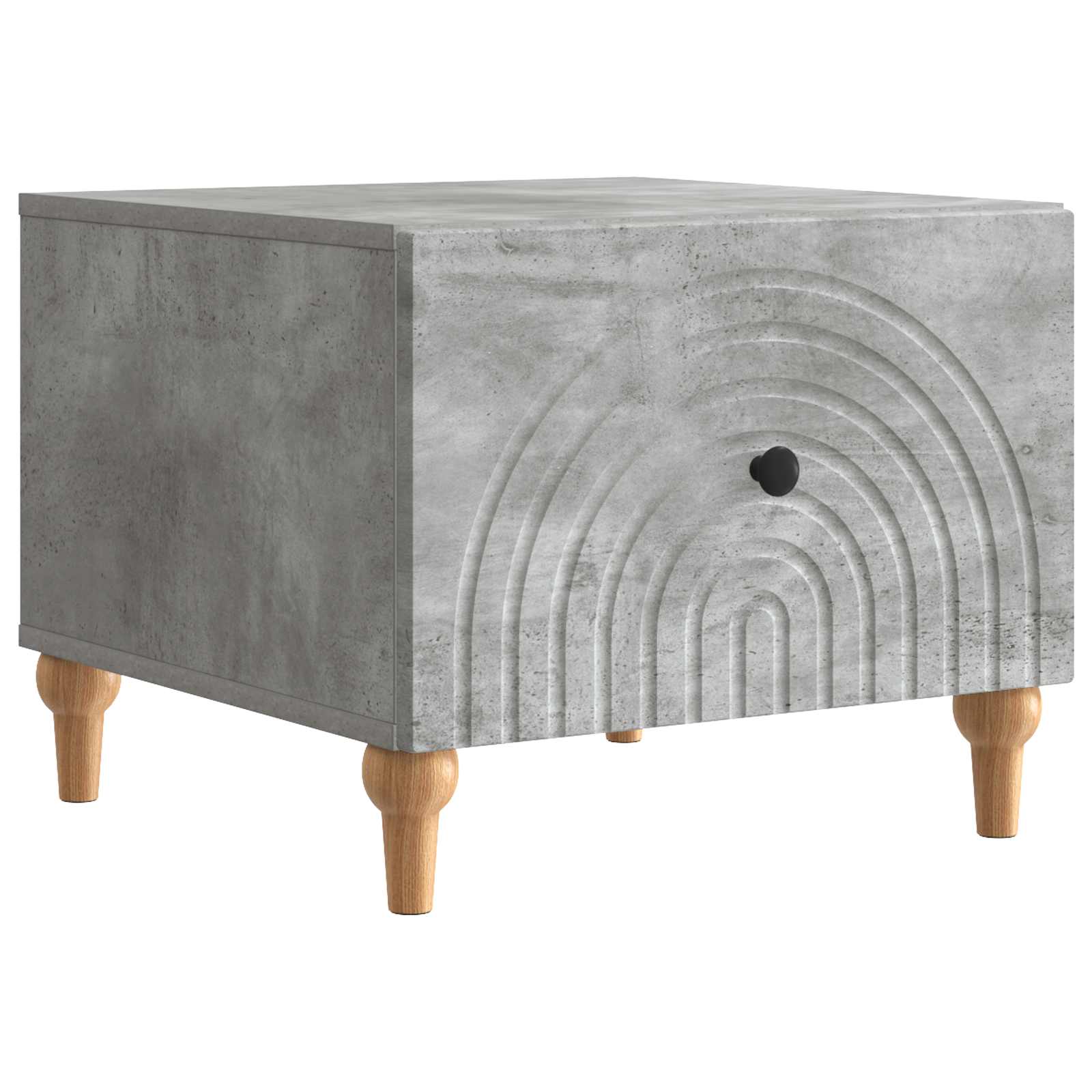 vidaXL Masă de cafea Gri Beton 49 x 50 x 40 cm Lemn prelucrat