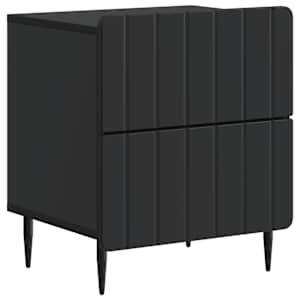 Noční skříňka 2 pcs Černá 43 x 34,5 x 49,5 cm Kompozitní dřevo - obrázek 5