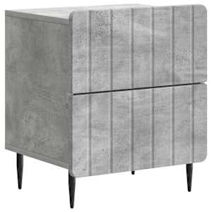 Nočna omarica Betonsko siva 43 x 34,5 x 49,5 cm Inženirski les