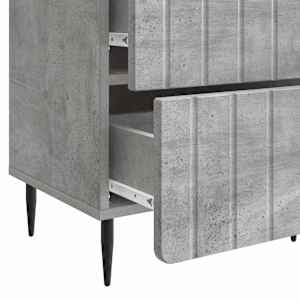 Noční skříňka 2 pcs Betonově šedá 43 x 34,5 x 49,5 cm - obrázek 11