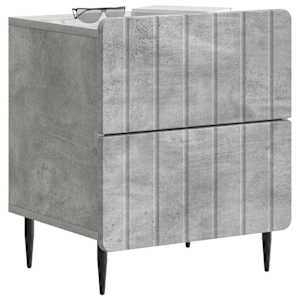 Noční skříňka 2 pcs Betonově šedá 43 x 34,5 x 49,5 cm - obrázek 3