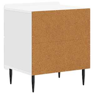 Noční skříňka 2 pcs Bílá s vysokým leskem 43 x 34,5 x 49,5 cm - obrázek 9