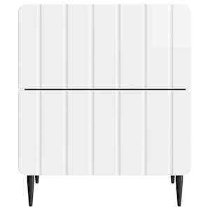 Noční skříňka 2 pcs Bílá s vysokým leskem 43 x 34,5 x 49,5 cm - obrázek 7