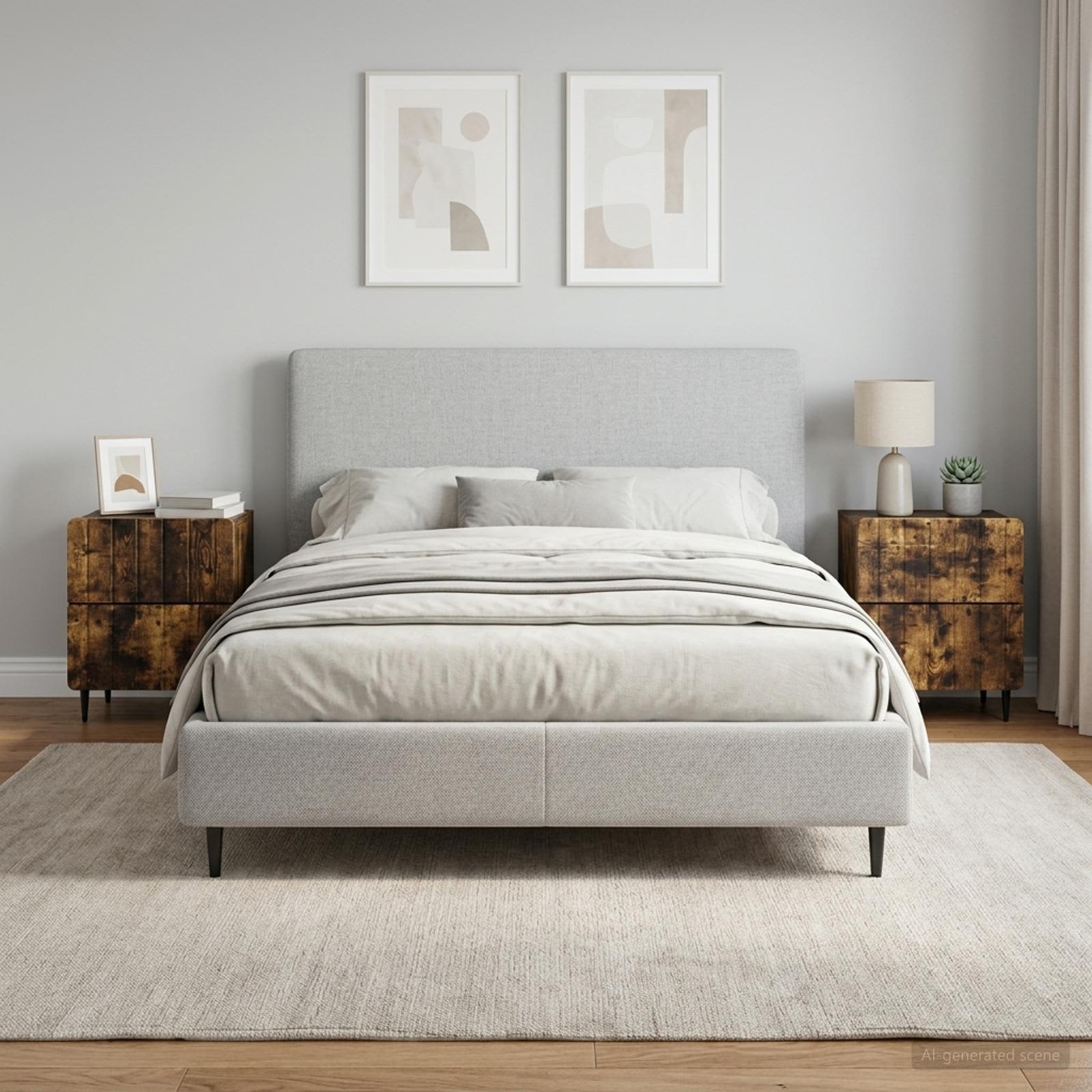 Κομοδίνο 2 τεμ. Καπνισμένο Ξύλο Δρυός 43 x 34,5 x 49,5 εκ - Image 4