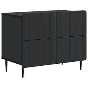 Noční skříňka Černá 62 x 34,5 x 49,5 cm Kompozitní dřevo - obrázek 2