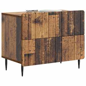 Noční skříňka Staré dřevo 62 x 34,5 x 49,5 cm Kompozitní dřevo - obrázek 3