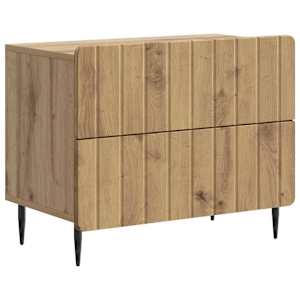 Nočna omarica Artisan hrast 62 x 34,5 x 49,5 cm Inženirski les