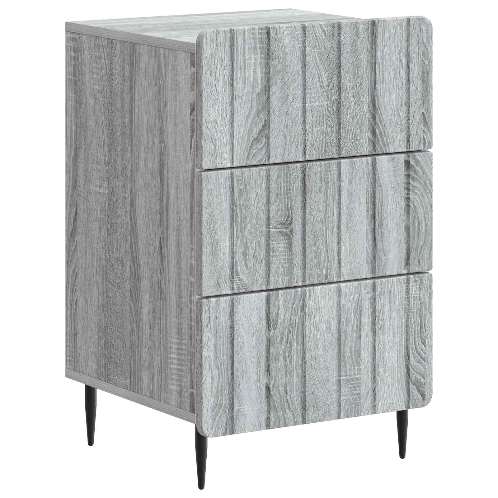 vidaXL Dulap de noapte Sonoma gri 43x 41 x 68 cm Lemn prelucrat