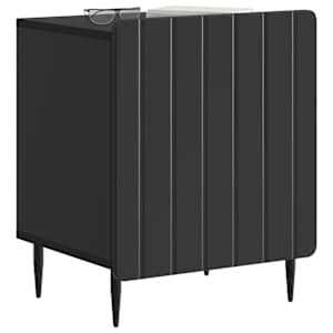 Noční skříňka 2 pcs Černá 43 x 34,5 x 52 cm Kompozitní dřevo - obrázek 3