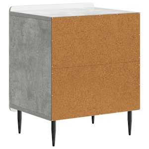 Noční skříňka 2 pcs Betonově šedá 43 x 34,5 x 52 cm - obrázek 9