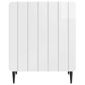 Noční skříňka 2 pcs Bílá s vysokým leskem 43 x 34,5 x 52 cm - obrázek 6