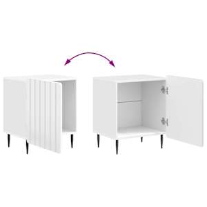 Noční skříňka 2 pcs Bílá s vysokým leskem 43 x 34,5 x 52 cm - obrázek 11