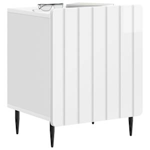 Noční skříňka 2 pcs Bílá s vysokým leskem 43 x 34,5 x 52 cm - obrázek 3