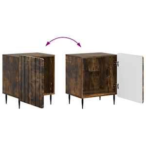 Noční skříňka 2 pcs Kouřový dub 43 x 34,5 x 52 cm - obrázek 12