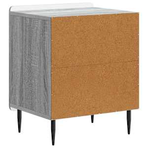 Noční skříňka 2 pcs Šedá sonoma 43 x 34,5 x 52 cm - obrázek 9