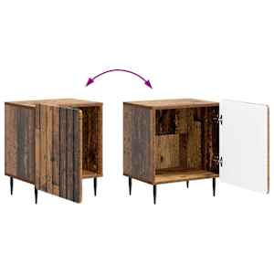 Noční skříňka 2 pcs Staré dřevo 43 x 34,5 x 52 cm - obrázek 12