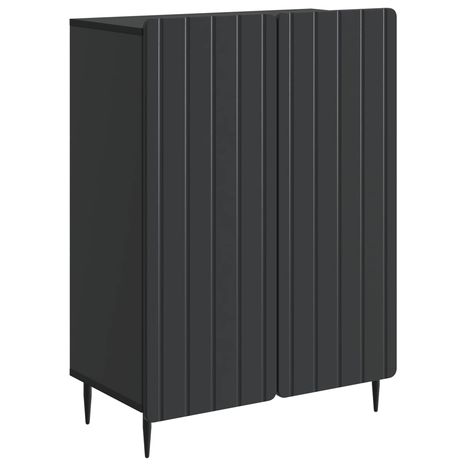 vidaXL Bufet Negru 66 x 34,5 x 92 cm Lemn prelucrat