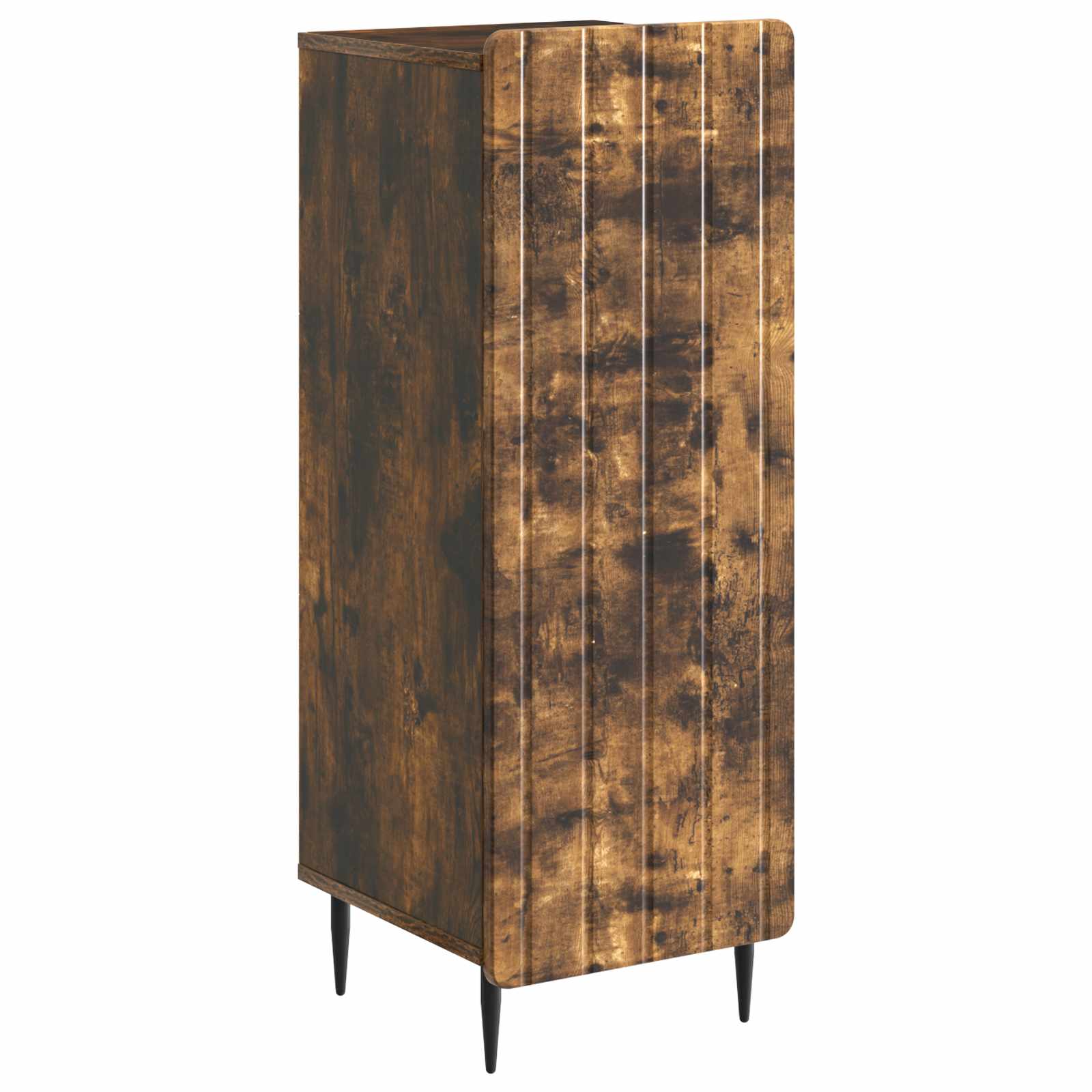 vidaXL Bufet Stejar fumuriu 34,5 x 33 x 92 cm Lemn prelucrat
